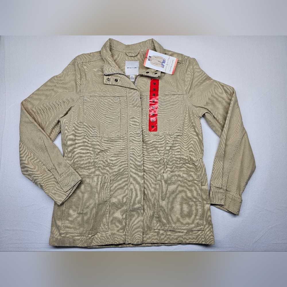 Vintage America Beige Canvas Anorak Jacket